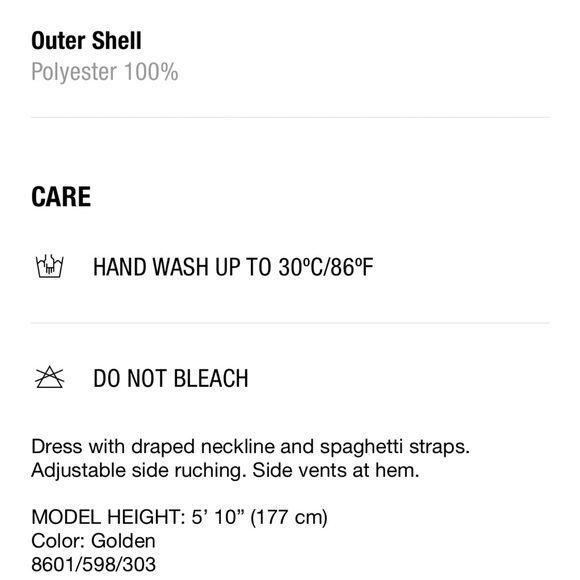 Zara lingerie style metallic dress - Picture 7 of 8